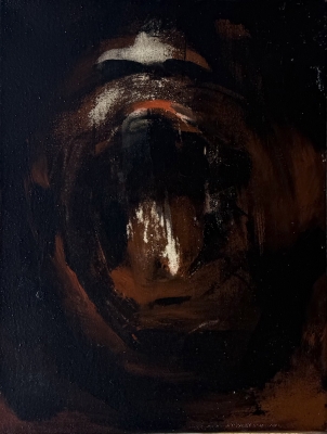 Lita Cabellut, La campesina, óleo sobre lienzo, 2003