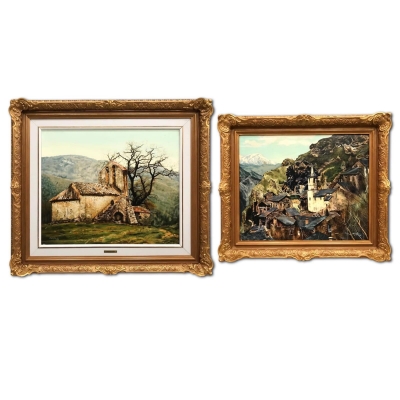 “Dos Paisajes Catalanes”, Adolfo Pérez, 1982 y 1984