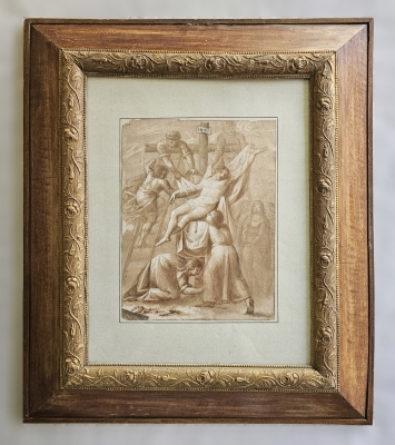 Escuela europea del siglo XIX, Descendimiento de la cruz, según Federico Barocci