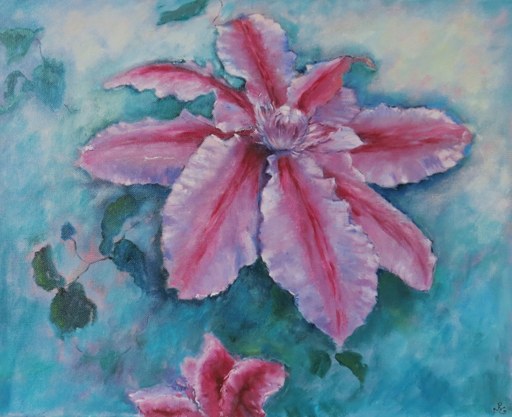 Examining flowers and plants, “nature's palette in art