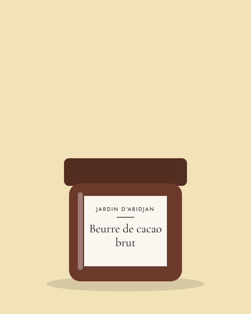 Beurre de cacao brut