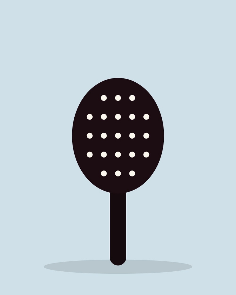 Brosse démêlante à picots souples