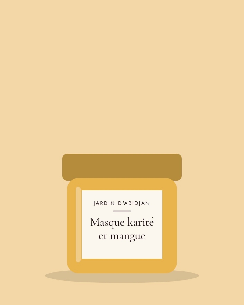 Masque nourrissant karité et mangue