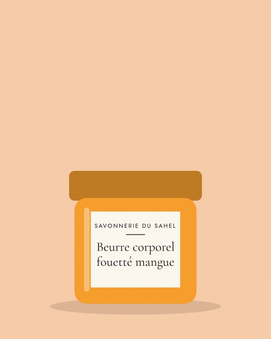 Beurre corporel fouett&eacute; mangue