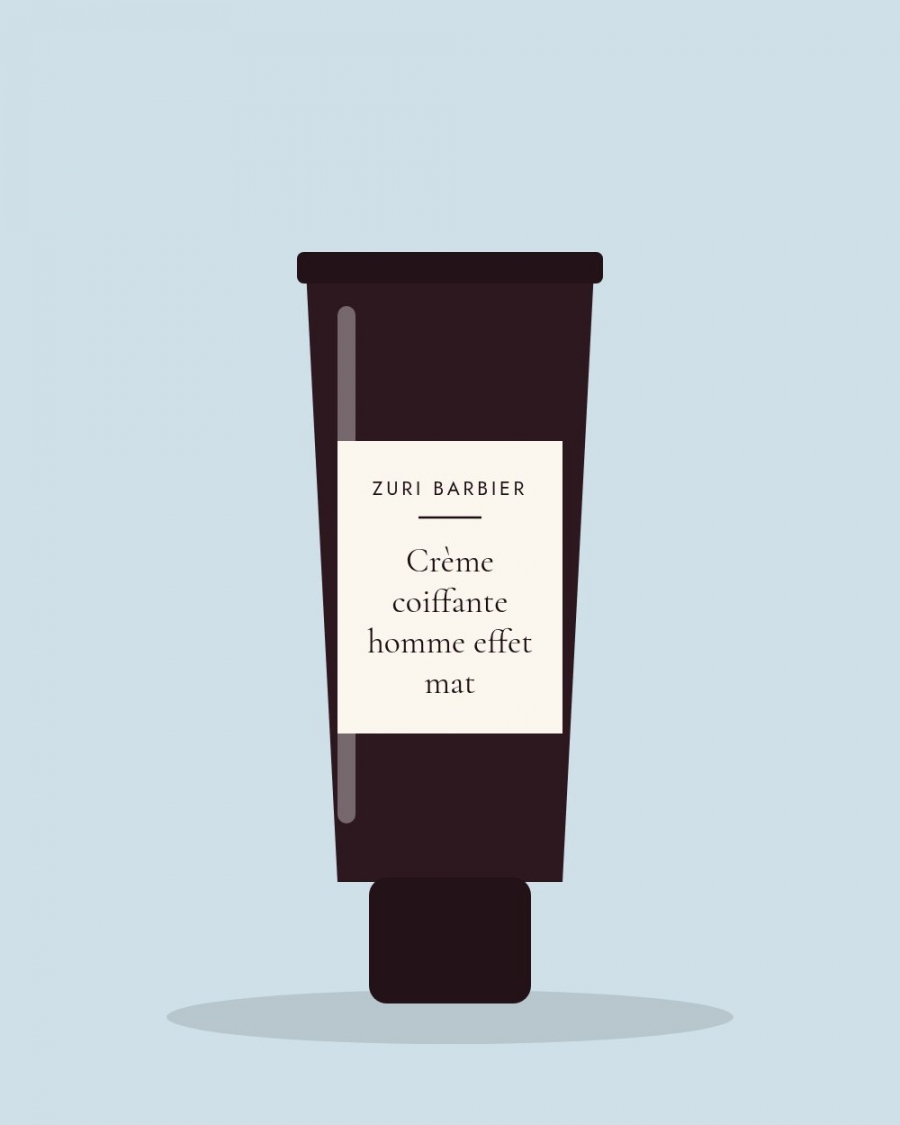 Cr&egrave;me coiffante homme effet mat