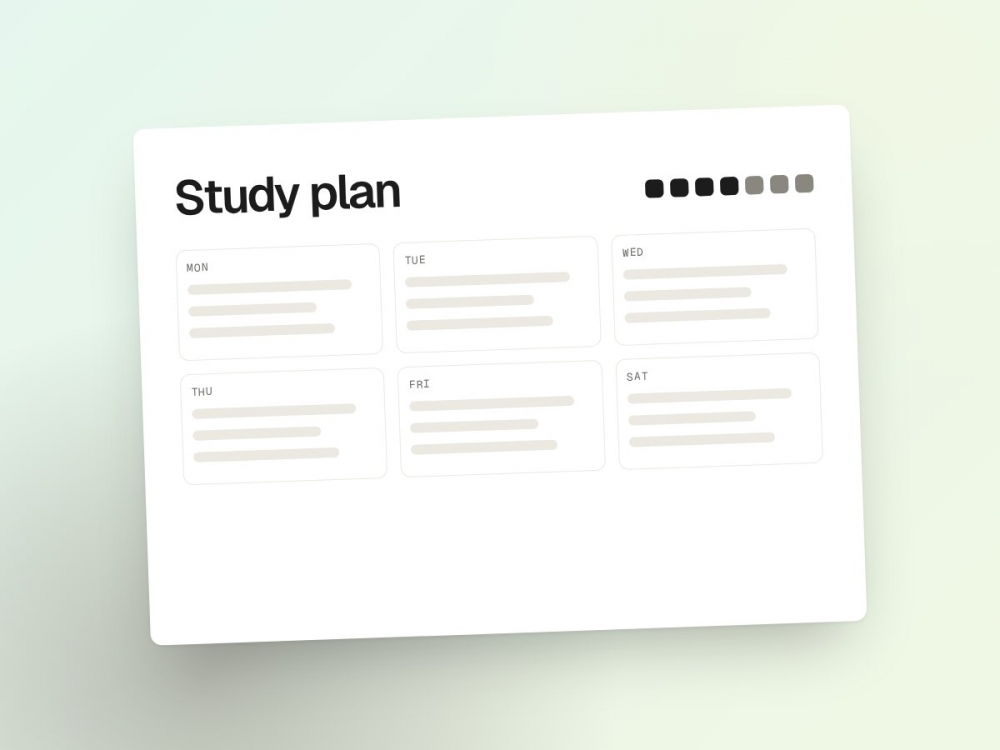 Student study planner