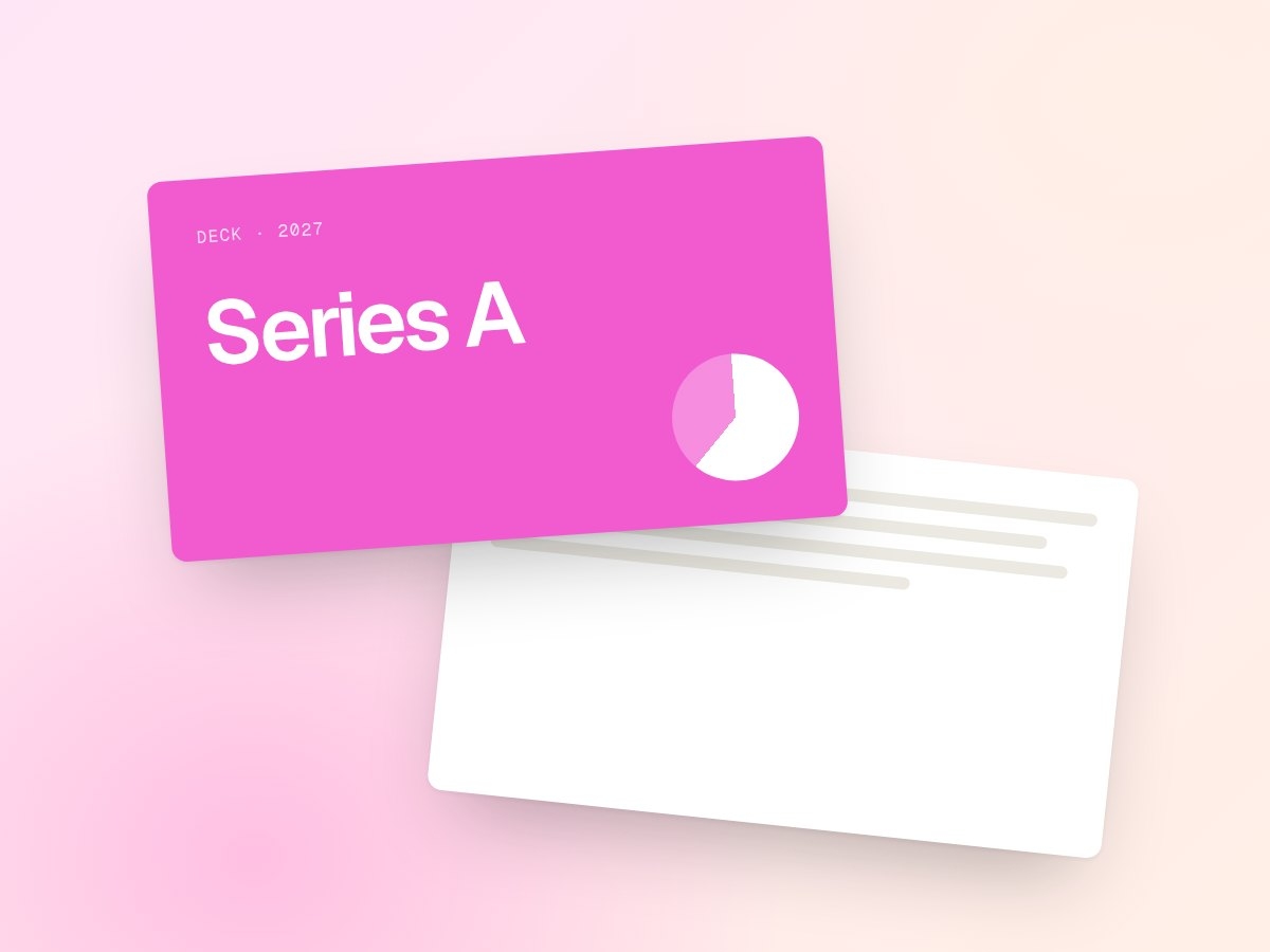 Series A pitch deck template