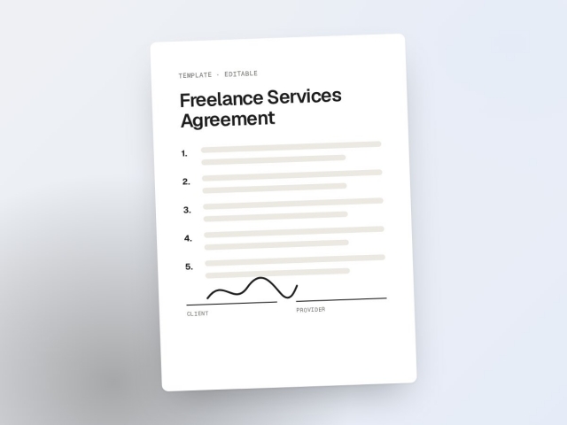 Freelance services agreement