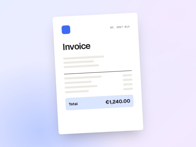 Minimal invoice template