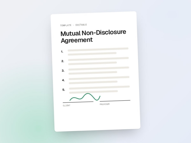 Mutual NDA (non-disclosure agreement)