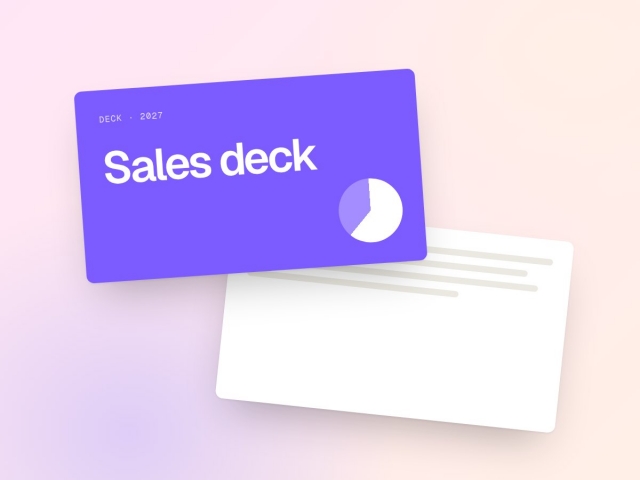 B2B sales deck
