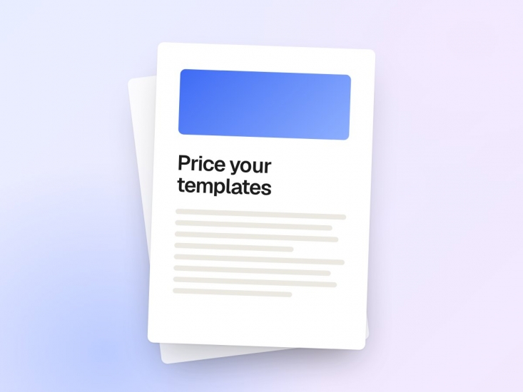 How to price a digital template
