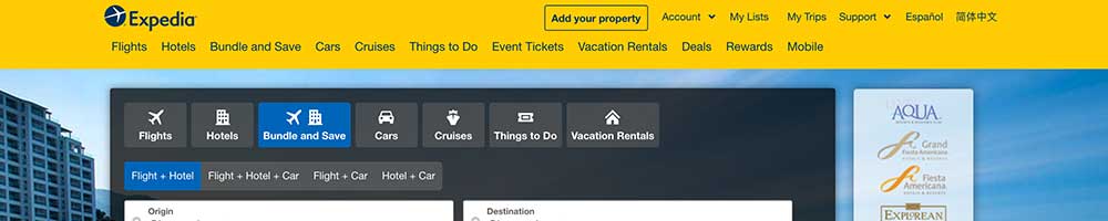 Expedia activities and tours marketplace