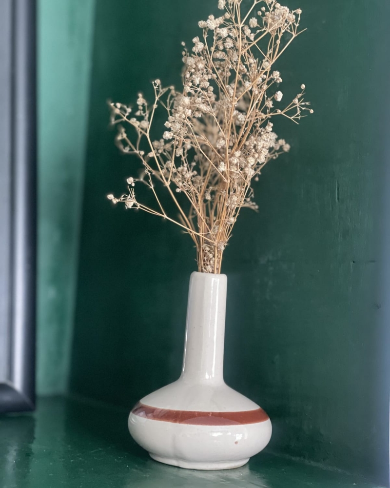 Banded Stoneware Vase