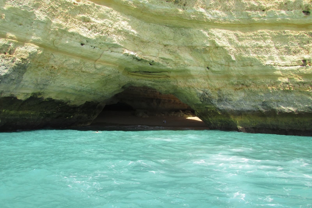 Benagil cave and the cliffs of the Algarve by boat