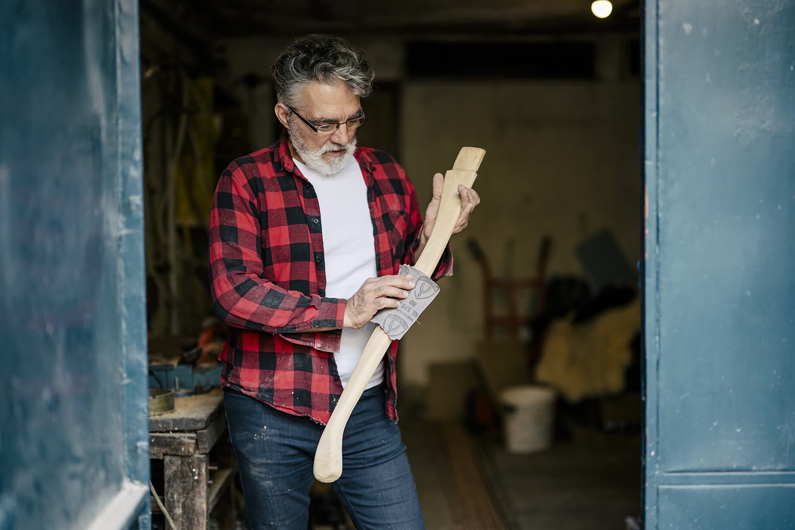 A craftsman in his workshop